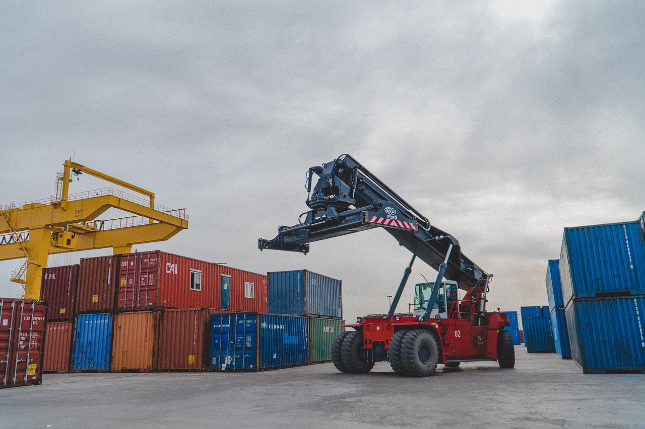 warehouse logistics export shipping boxes